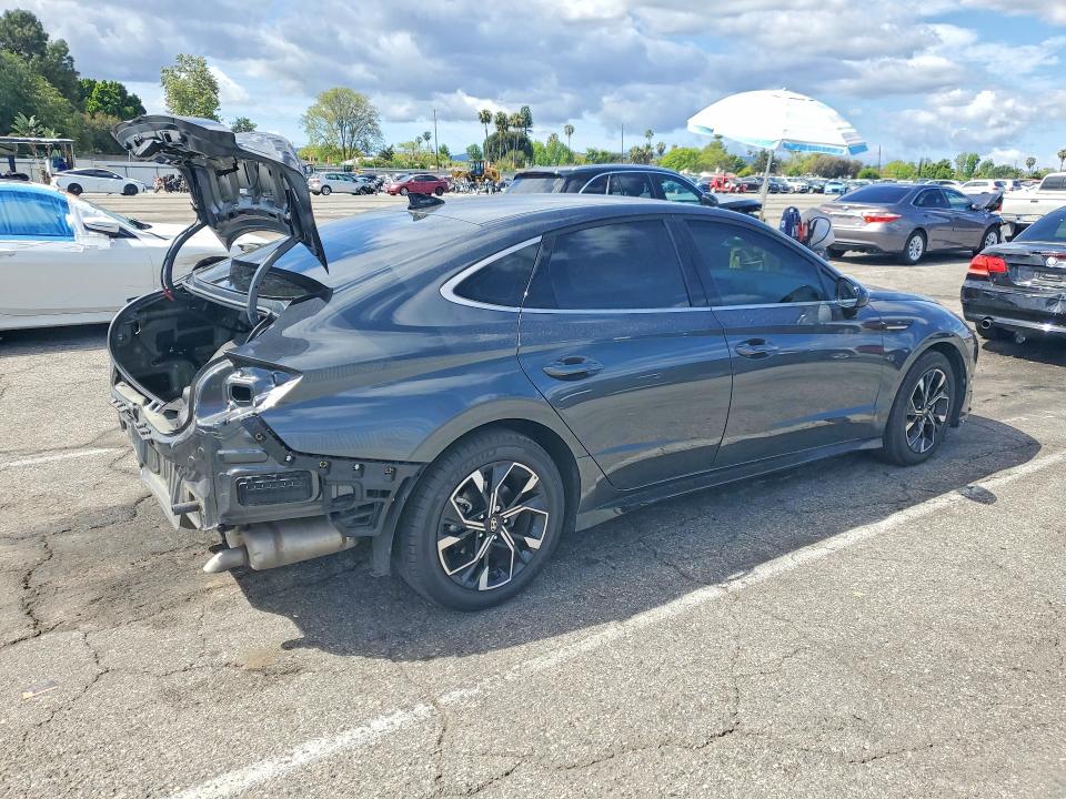 2024 Hyundai Sonata VIN KMHL64JA3RA389312 COPART salvage auction — REAR END, Ca - Salvage Certificate, sold $9,800 on 2026-07-02 (photo 3)