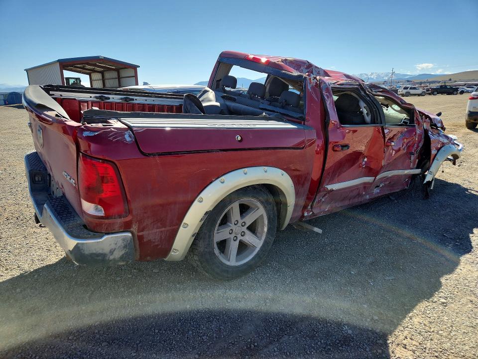 2009 Dodge Ram VIN 1D3HV13T09J519225 COPART salvage auction — ROLLOVER, Mt - Certificate Of Title, sold $1,850 on 2026-08-04 (photo 3)