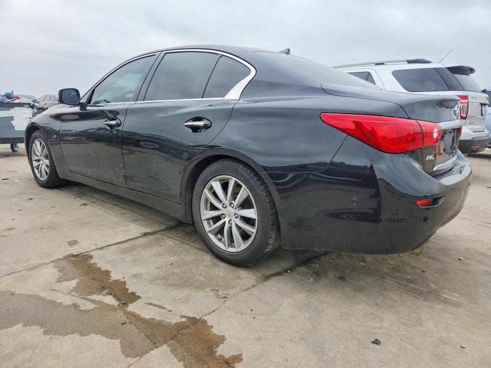 2014 Infiniti Q50 VIN JN1BV7AR7EM681471 COPART salvage auction — WATER/FLOOD, Tx - Salvage Title-Flood Damage, sold $1,850 on 2026-07-02 (photo 2)