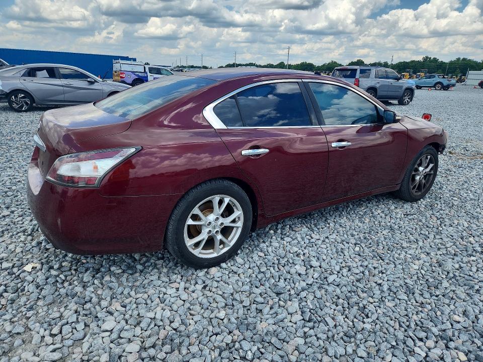 2013 Nissan Maxima VIN 1N4AA5APXDC803287 COPART salvage auction — FRONT END, Fl - Cert Of Ttl-Rebuilt&Slvg Rbld, sold $400 on 2026-07-10 (photo 3)