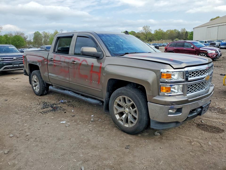 2015 Chevrolet Silverado 1500 VIN 3GCUKREC3FG140986 COPART salvage auction — VANDALISM, Pa - Certificate Of Salvage, sold $1,050 on 2026-07-01 (photo 4)