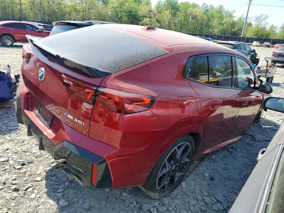 2024 BMW X2 VIN WBX83GM03R5Y61835 COPART salvage auction — FRONT END, Md - Cert Of Salvage > 75% Damage, sold $14,700 on 2026-07-28 (photo 3)