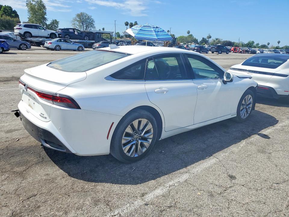 2023 Toyota Mirai VIN JTDAAAAA8PA007717 COPART salvage auction — FRONT END, CA - LIEN PAPERS-CLEAN OR AC, sold $1,000 on 2026-07-31 (photo 3)