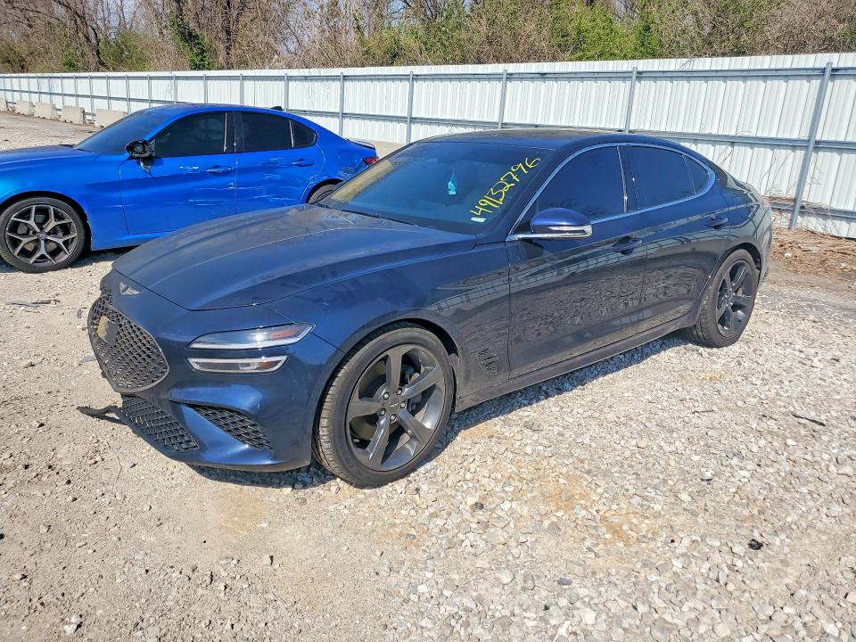 2022 Genesis G70 VIN KMTG54TE5NU081738 COPART salvage auction — BURN, MO - SALVAGE CERTIFICATE OF TITLE, sold $4,850 on 2026-07-31 (photo 1)