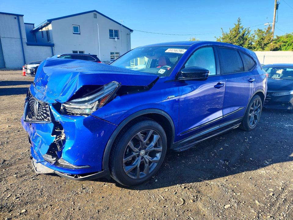 2022 Acura Mdx VIN 5J8YE1H05NL048504 COPART salvage auction — FRONT END, Nj - Cert Of Title-Salvage, sold $6,300 on 2026-07-02 (photo 1)