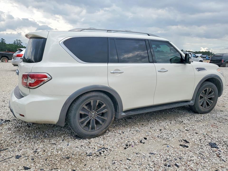 2017 Nissan Armada VIN JN8AY2NF5H9304071 COPART salvage auction — REAR END, Tx - Cert Of Title-Rebuilt Salvage, sold $6,700 on 2026-07-07 (photo 3)