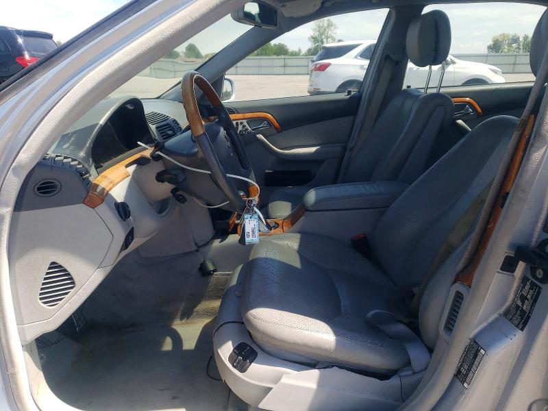 2001 Mercedes-benz S class VIN WDBNG73J51A202955 COPART salvage auction — FRONT END, NJ - DEALER ONLY CLEAN TITLE, sold $325 on 2026-07-21 (photo 7)