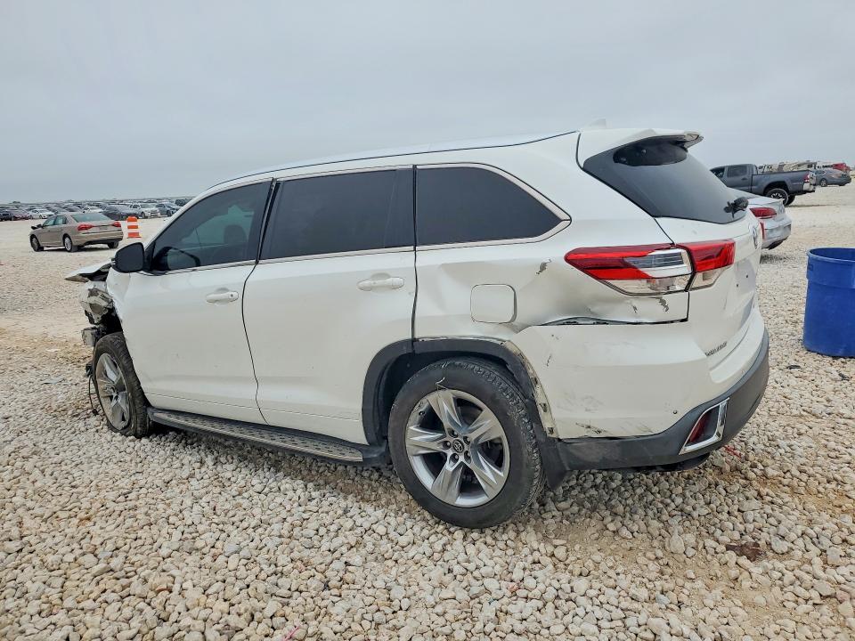 2017 Toyota Highlander VIN 5TDDZRFH1HS417743 COPART salvage auction — FRONT END, Tx - Salvage Vehicle Title, sold $70 on 2026-07-09 (photo 2)