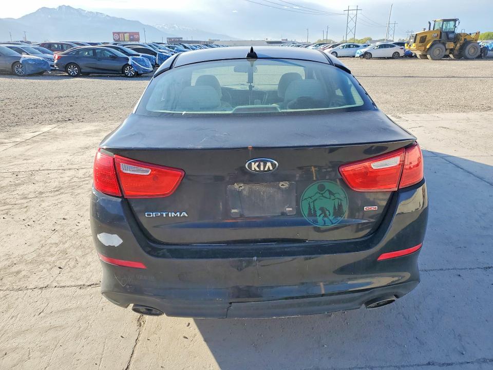 2014 Kia Optima VIN 5XXGM4A79EG269089 COPART salvage auction — FRONT END, Ut - Salvage Certificate, sold $350 on 2026-07-27 (photo 6)