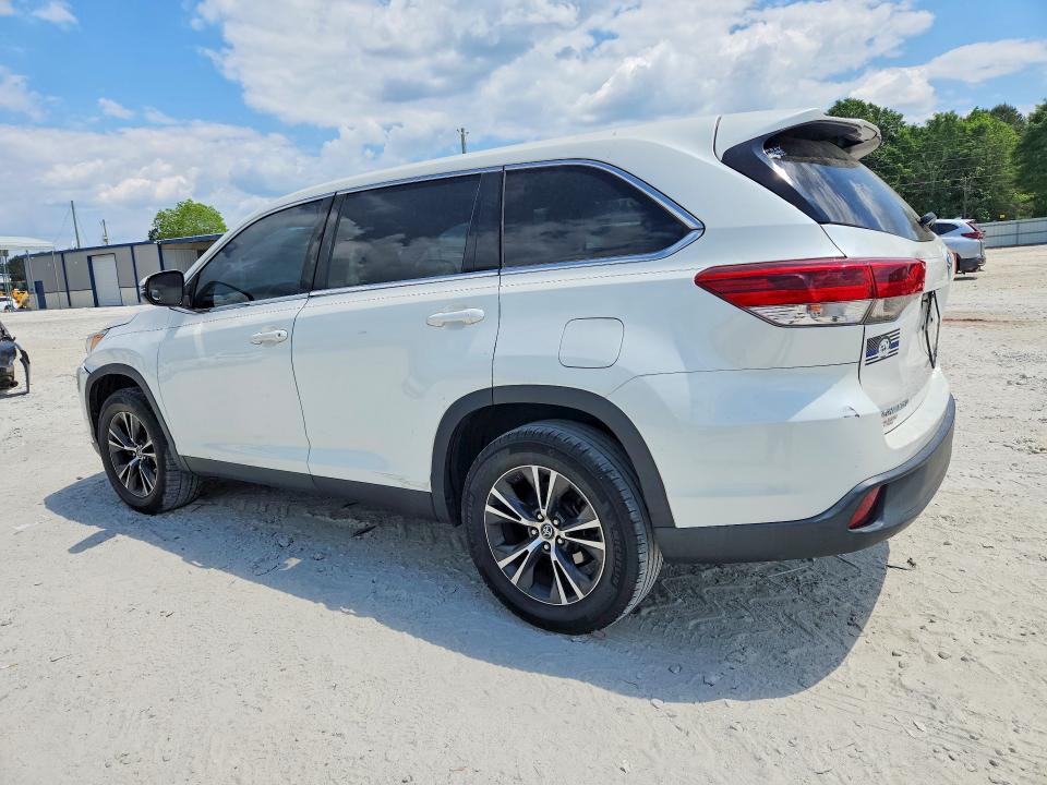 2019 Toyota Highlander VIN 5TDZZRFH0KS359167 COPART salvage auction — FRONT END, Ga - Certificate Of Title, sold $10,500 on 2026-07-15 (photo 2)