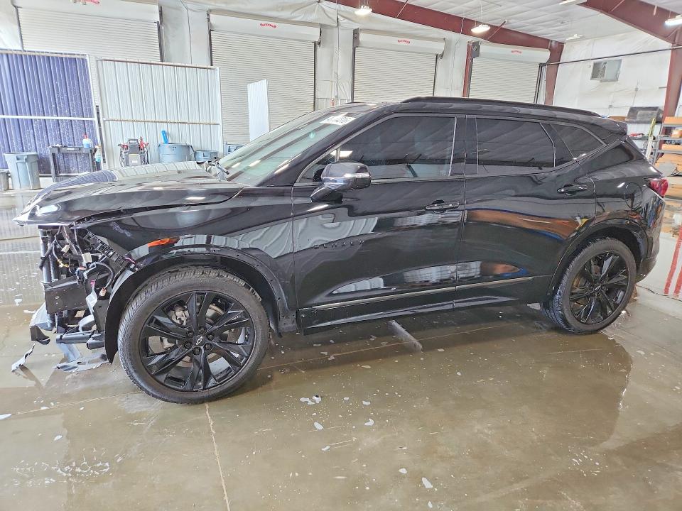 2021 Chevrolet Blazer VIN 3GNKBERS2MS586596 COPART salvage auction — FRONT END, Il - Salvage Certificate, sold $7,600 on 2026-07-27 (photo 1)
