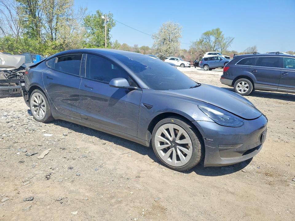 2022 Tesla Model 3 VIN 5YJ3E1EA6NF372117 COPART salvage auction — REAR END, Id - Salvage Certificate Of Title, sold $6,900 on 2026-07-16 (photo 4)