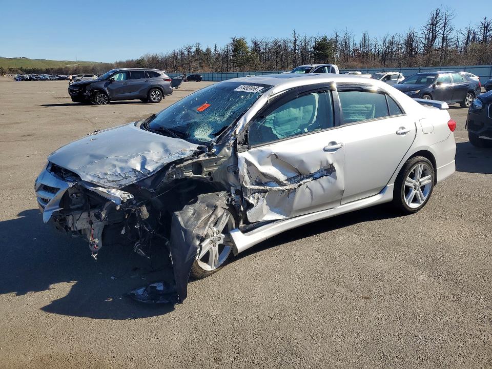 2013 Toyota Corolla VIN 5YFBU4EE6DP121099 COPART salvage auction — FRONT END, Md - Cert Of Title-Rebuilt Salvage, sold $675 on 2026-07-13 (photo 1)
