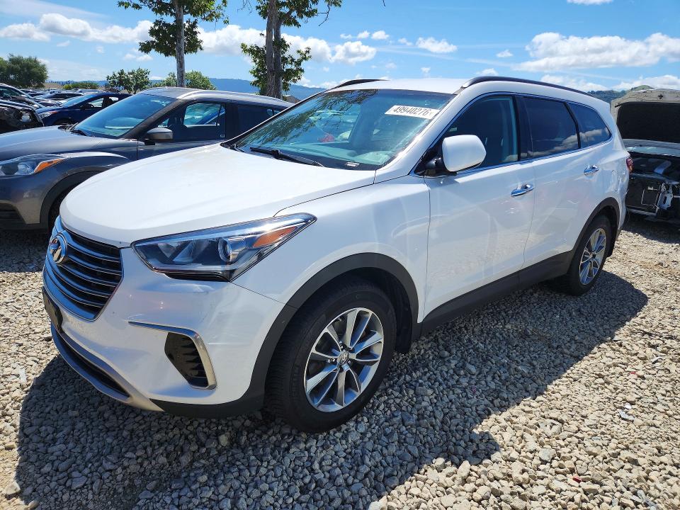 2017 Hyundai Santa fe VIN KM8SMDHF0HU191299 COPART salvage auction — MECHANICAL, Salvage Title, sold $1,550 on 2026-07-28 (photo 1)