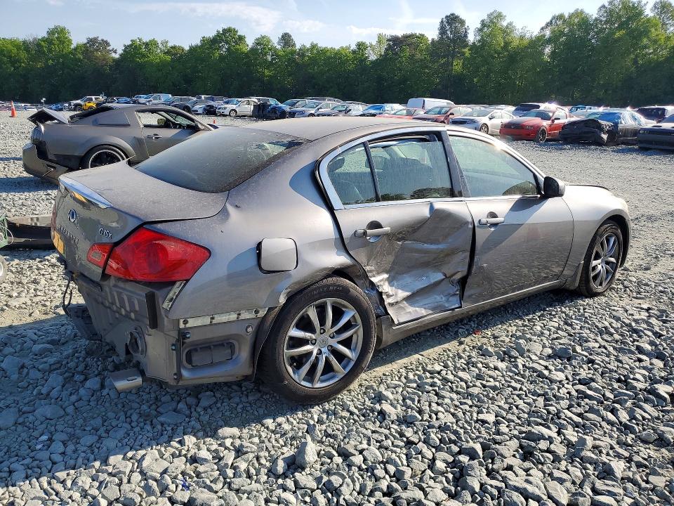 2007 Infiniti G VIN JNKBV61F47M810362 COPART salvage auction — REAR END, Nc - Salvage Certificate Of Title, sold $150 on 2026-07-22 (photo 3)