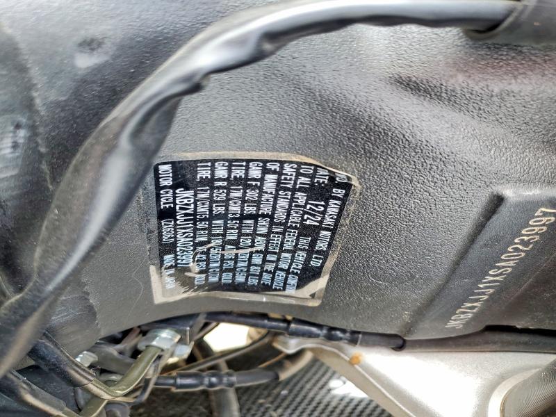 2025 Kawasaki Zx VIN JKBZXJJ1XSA023997 COPART salvage auction — VANDALISM, Ar - Certificate Of Title, sold $3,050 on 2026-07-09 (photo 8)