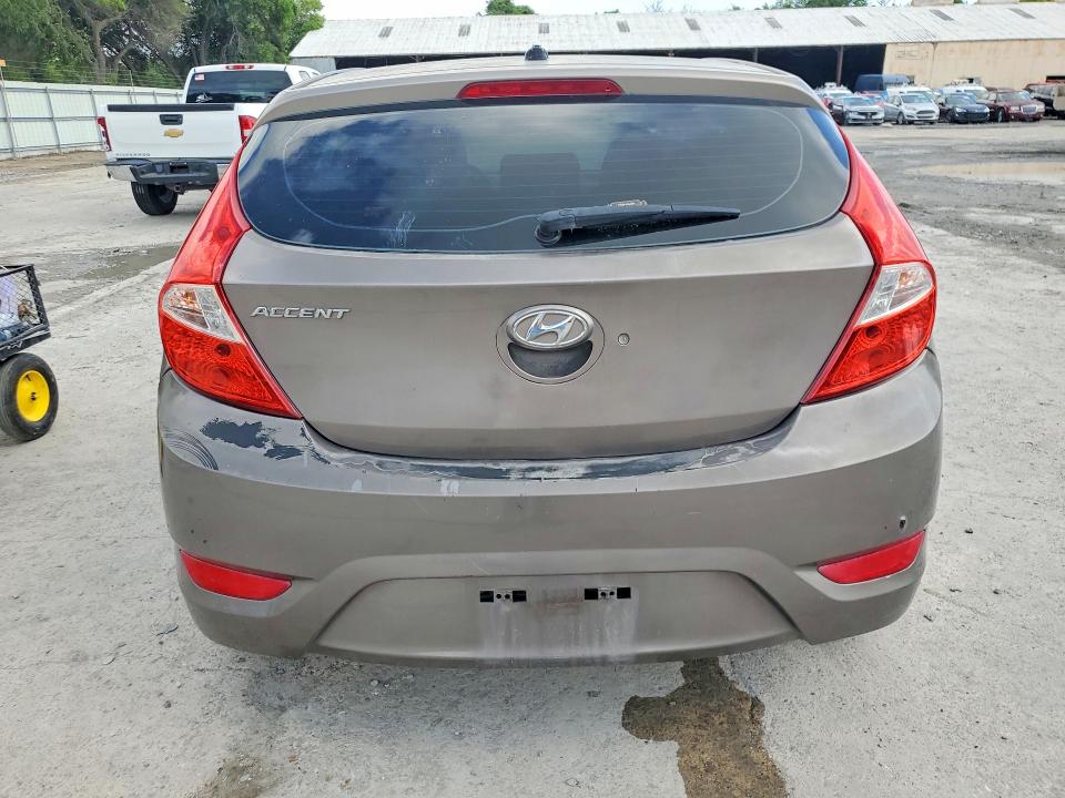 2013 Hyundai Accent VIN KMHCT5AE3DU138721 COPART salvage auction — FRONT END, TX - CERTIFICATE OF TITLE, sold $850 on 2026-07-28 (photo 6)