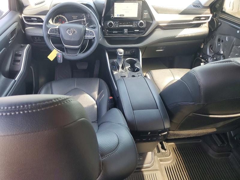 2023 Toyota Highlander VIN 5TDKDRAH6PS509734 COPART salvage auction — BURN, Ca - Salvage Certificate, sold $15,200 on 2026-07-13 (photo 8)