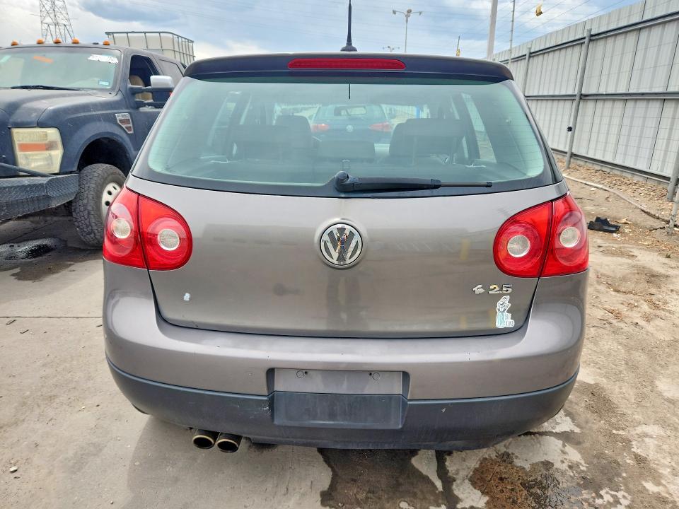2009 Volkswagen Golf VIN WVWDA71K09W089103 COPART salvage auction — FRONT END, Nc - Certificate Of Title, sold $275 on 2026-08-05 (photo 6)