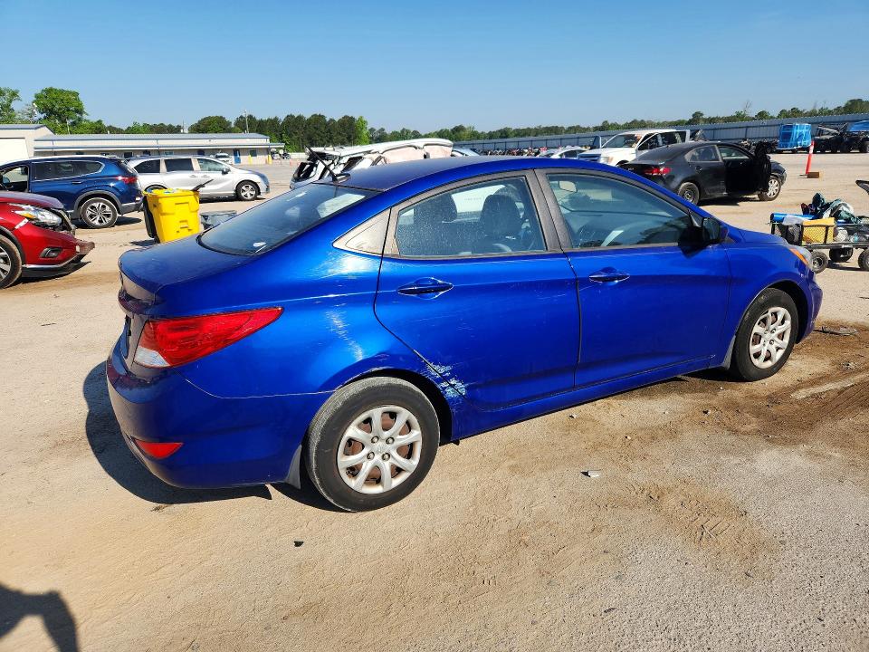2012 Hyundai Accent VIN KMHCT4AE5CU159014 COPART salvage auction — MINOR DENT/SCRATCHES, SC - CERTIFICATE OF TITLE, sold $875 on 2026-07-27 (photo 3)