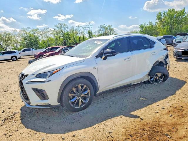 2019 Lexus Nx VIN JTJYARBZ3K2143075 COPART salvage auction — UNDERCARRIAGE, Md - Cert Of Salvage > 75% Damage, sold $1,300 on 2026-07-23 (photo 1)