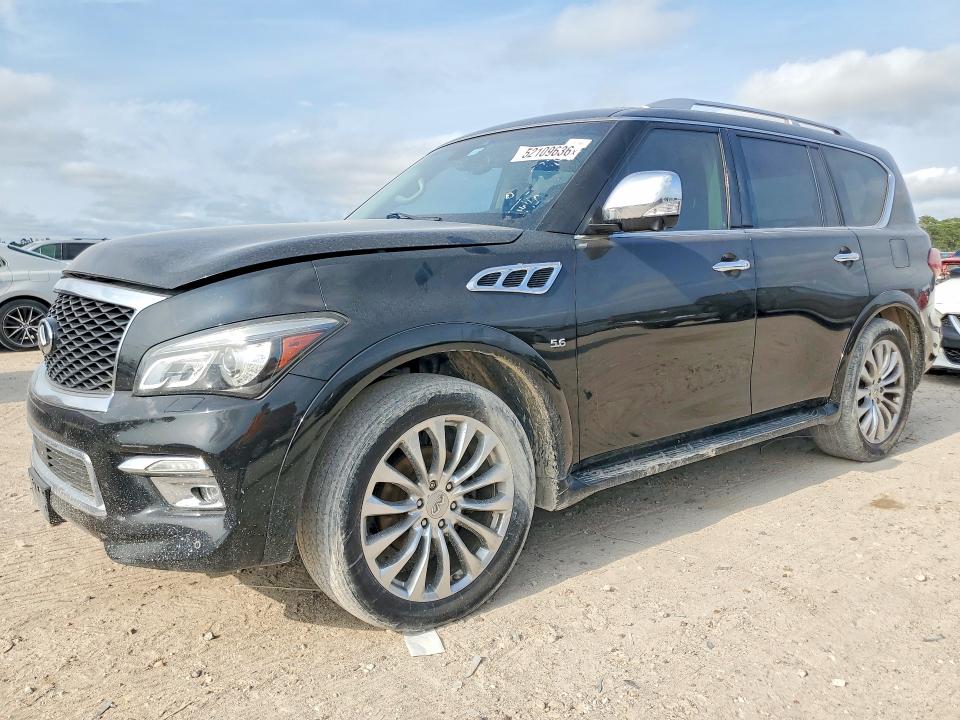 2017 Infiniti Qx80 VIN JN8AZ2NFXH9645284 COPART salvage auction — NORMAL WEAR, Tx - Certificate Of Title, sold $2,000 on 2026-07-29 (photo 1)