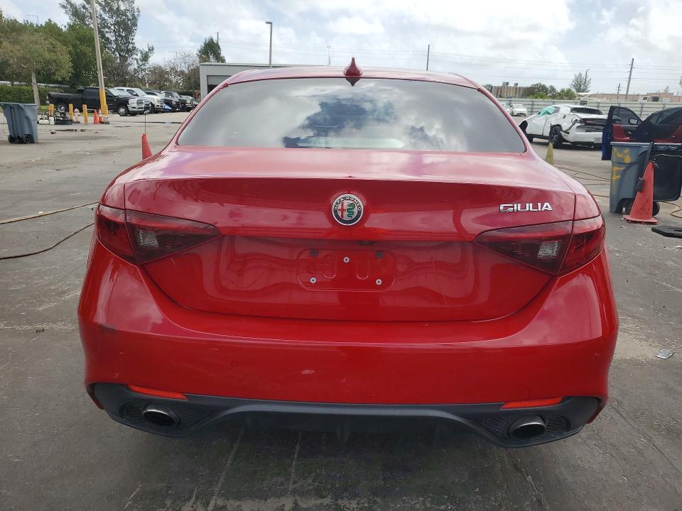 2019 Alfa romeo Giulia VIN ZARFAMAN4K7599798 COPART salvage auction — FRONT END, Fl - Certificate Of Title (P), sold $7,400 on 2026-07-29 (photo 6)