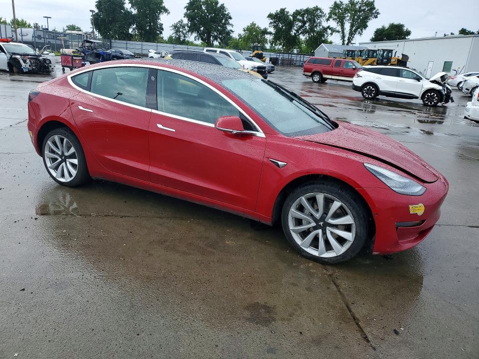 2019 Tesla Model 3 VIN 5YJ3E1EA4KF357644 COPART salvage auction — FRONT END, Ca - Salvage Certificate, sold $2,100 on 2026-07-13 (photo 4)