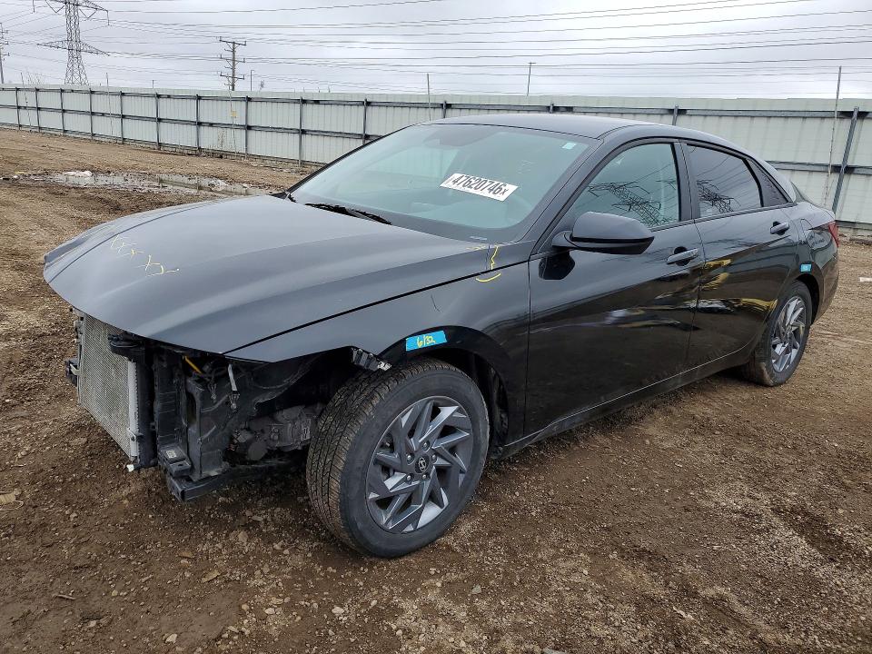 2024 Hyundai Elantra VIN KMHLM4DJ7RU114039 COPART salvage auction — FRONT END, Il - Salvage Certificate, sold $5,500 on 2026-07-28 (photo 1)