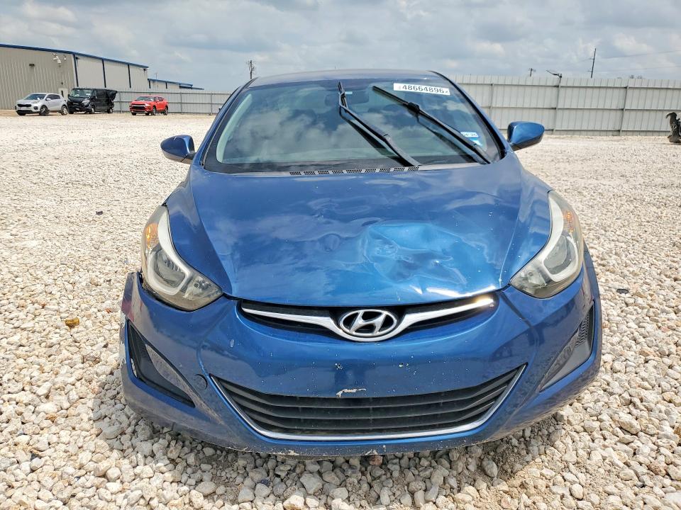 2016 Hyundai Elantra VIN KMHDH4AE0GU644916 COPART salvage auction — SIDE, Salvage Title, sold $600 on 2026-07-09 (photo 5)