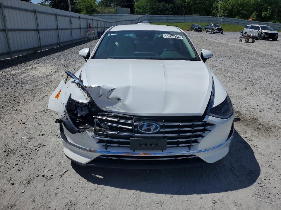 2021 Hyundai Sonata VIN KMHL24JJ7MA035118 COPART salvage auction — FRONT END, Nc - Salvage Certificate Of Title, sold $5,100 on 2026-07-08 (photo 5)