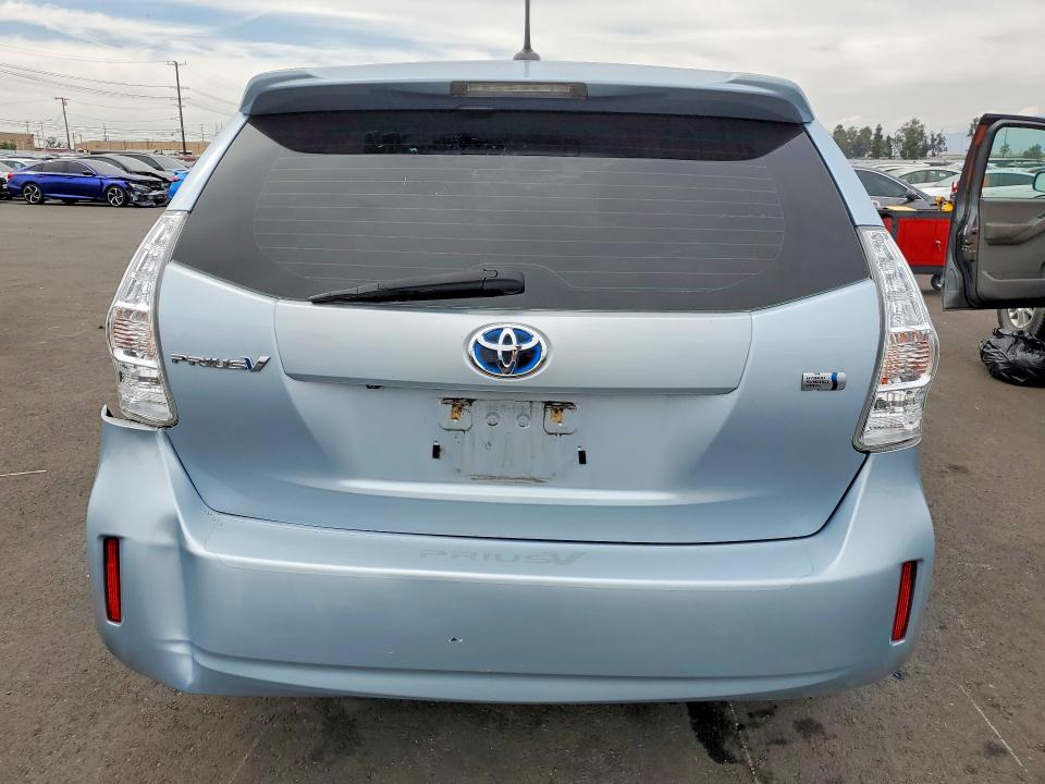 2012 Toyota Prius VIN JTDZN3EU6C3133841 COPART salvage auction — REAR END, Ca - Salvage Certificate, sold $3,600 on 2026-07-20 (photo 6)
