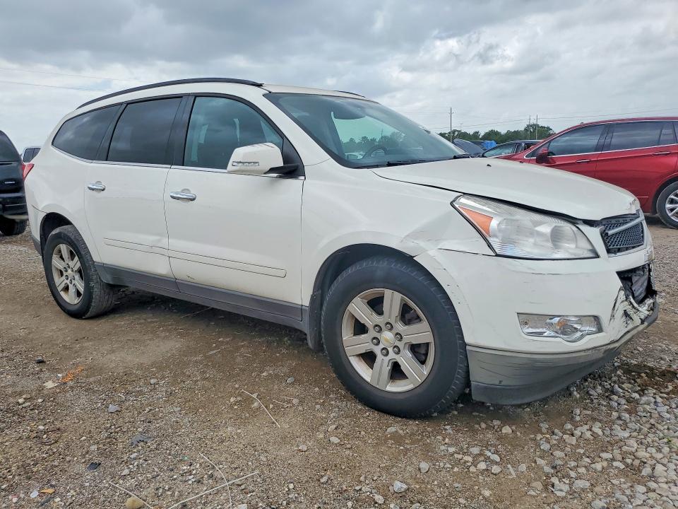 2012 Chevrolet Traverse VIN 1GNKRGED2CJ216750 COPART salvage auction — FRONT END, Tx - Salvage Vehicle Title, sold $725 on 2026-07-09 (photo 4)