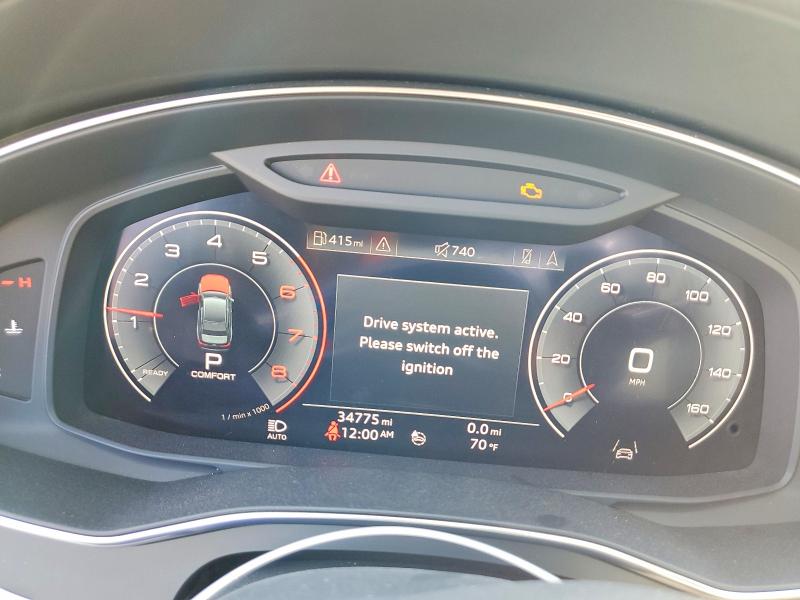 2019 Audi A6 VIN WAUL2AF26KN057702 COPART salvage auction — FRONT END, Ca - Salvage Certificate, sold $11,400 on 2026-07-13 (photo 9)