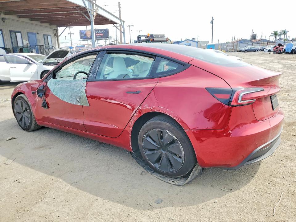 2025 Tesla Model 3 VIN 5YJ3E1EA2SF922294 COPART salvage auction — ROLLOVER, Salvage Title, sold $4,150 on 2026-07-27 (photo 2)