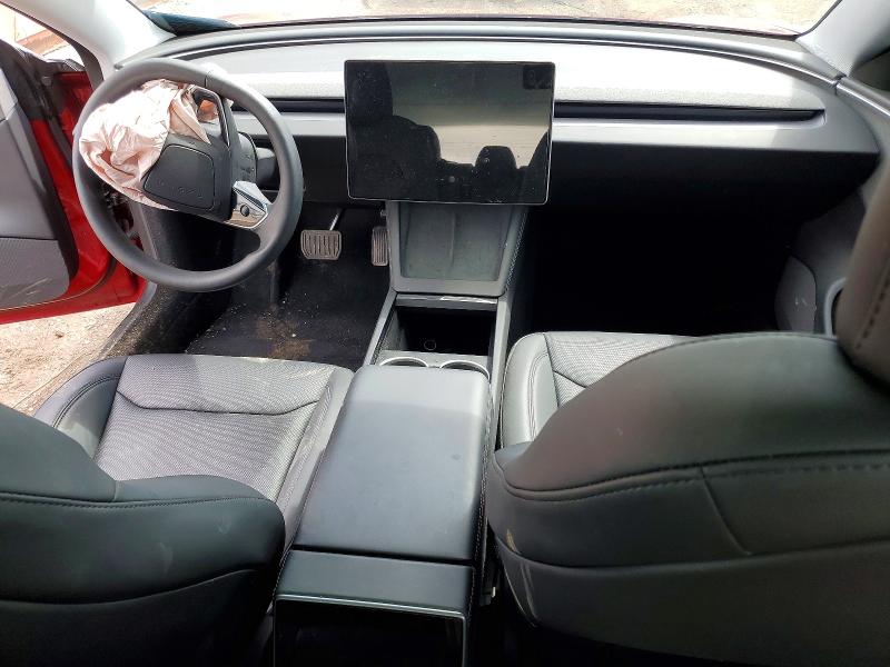2025 Tesla Model 3 VIN 5YJ3E1EAXSF918185 COPART salvage auction — FRONT END, Il - Salvage Certificate, sold $11,600 on 2026-07-07 (photo 8)