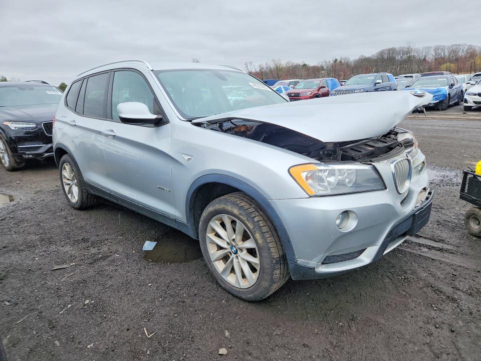 2013 BMW X3 VIN 5UXWX9C58D0D02211 COPART salvage auction — FRONT END, CT, sold $475 on 2026-07-17 (photo 4)