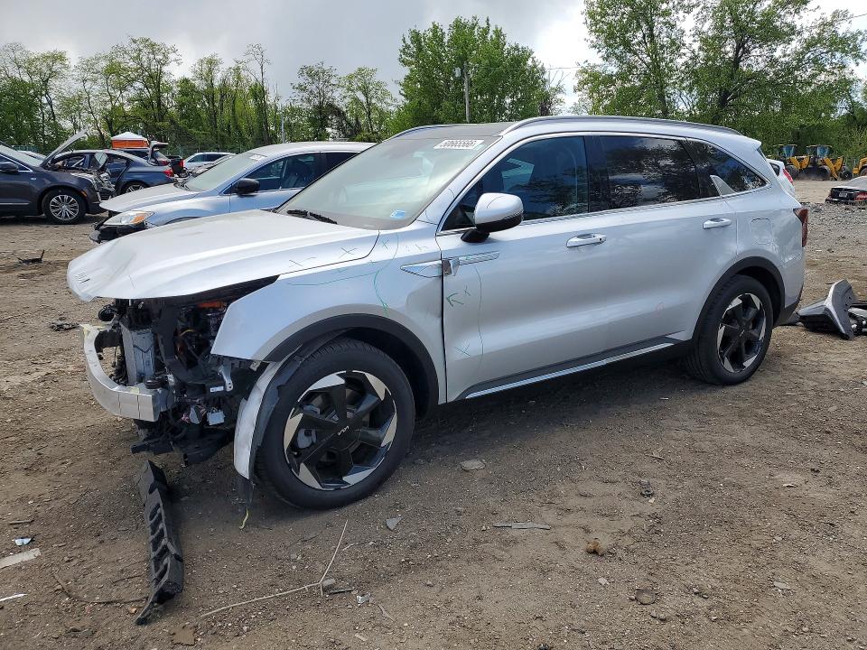 2025 Kia Sorento VIN KNDRHDJG6S5343212 COPART salvage auction — FRONT END, Md - Cert Of Salvage > 75% Damage, sold $12,200 on 2026-07-02 (photo 1)