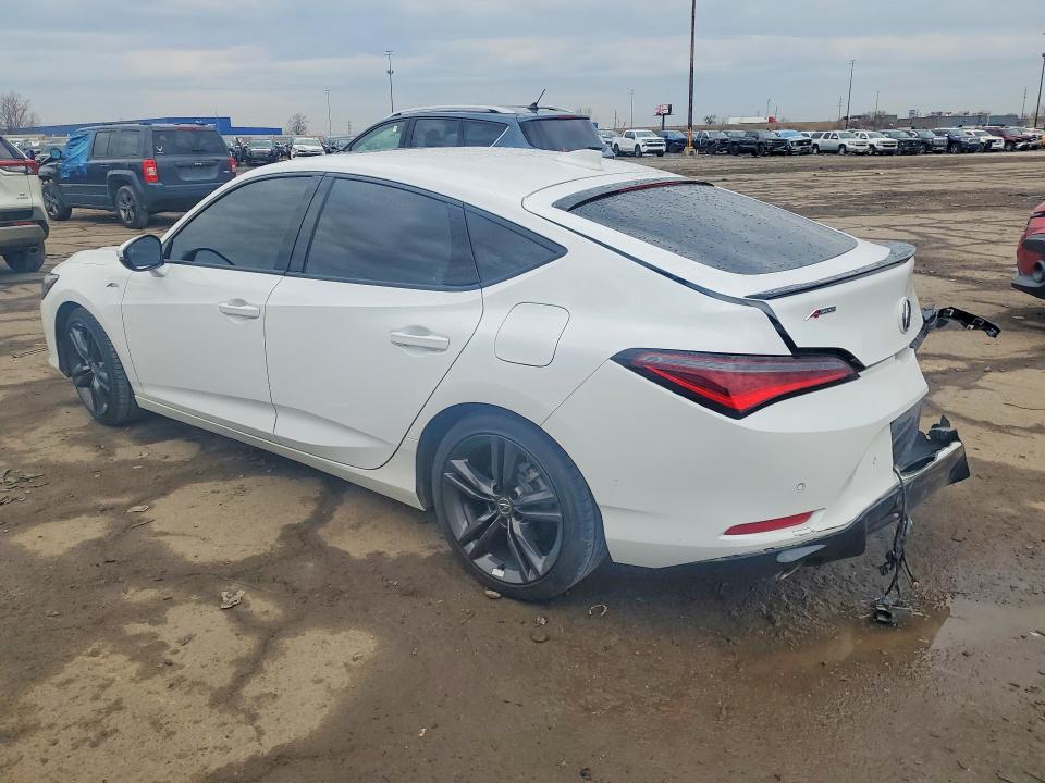 2025 Acura VIN 19UDE4H63SA012256 COPART salvage auction — REAR END, Mi - Cert Of Title-Salvage Vehicle, sold $8,700 on 2026-07-10 (photo 2)