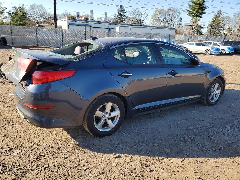 2015 Kia Optima VIN KNAGM4A75F5574107 COPART salvage auction — REAR END, Pa - Certificate Of Salvage, sold $15 on 2026-07-27 (photo 3)