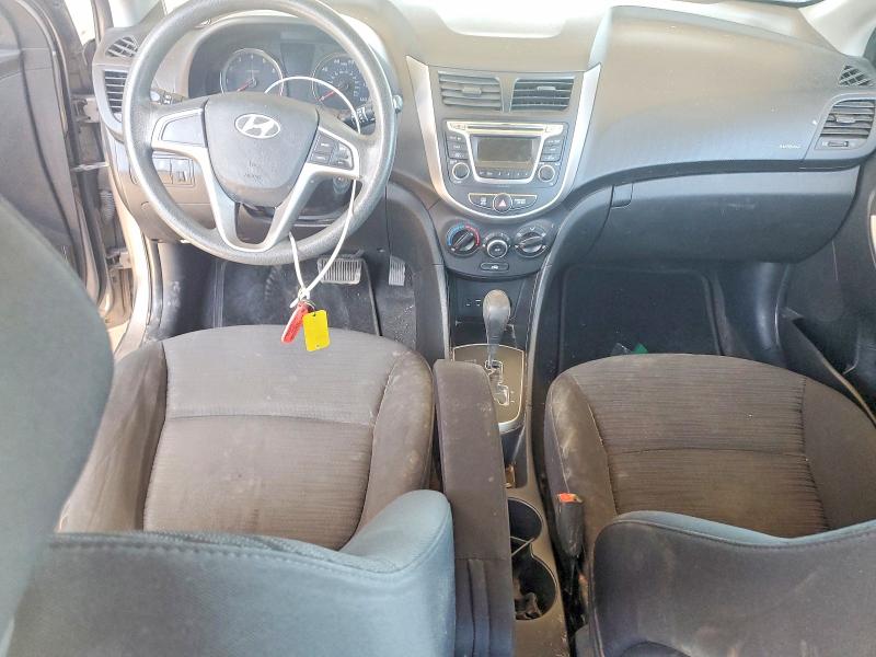 2017 Hyundai Accent VIN KMHCT5AE3HU359256 COPART salvage auction — FRONT END, Salvage Title, sold $1,300 on 2026-07-14 (photo 8)