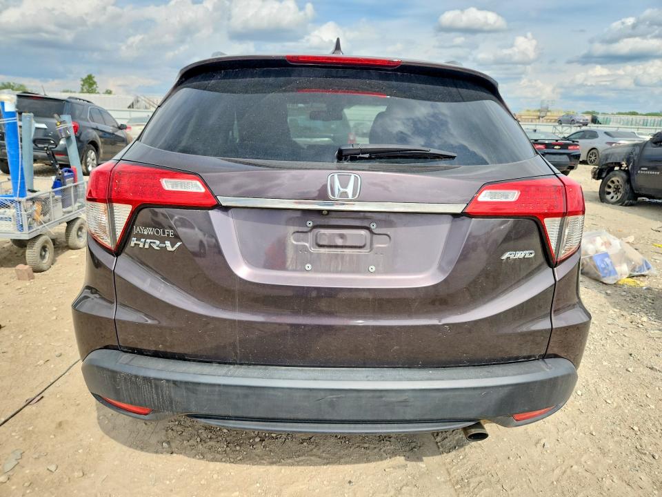 2019 Honda Hr-v VIN 3CZRU6H74KM735848 COPART salvage auction — FRONT END, Mo - Salvage Certificate Of Title, sold $375 on 2026-07-02 (photo 6)
