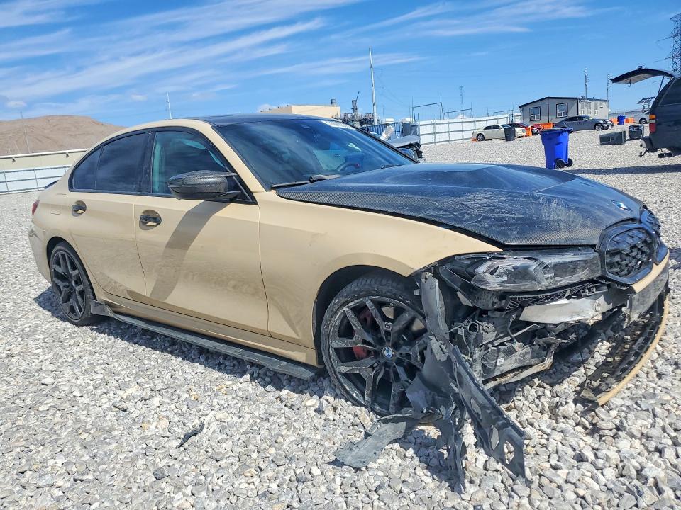 2025 BMW M340i VIN 3MW69FT00S8F43630 COPART salvage auction — FRONT END, Nv - Salvage Title, sold $28,250 on 2026-07-08 (photo 4)