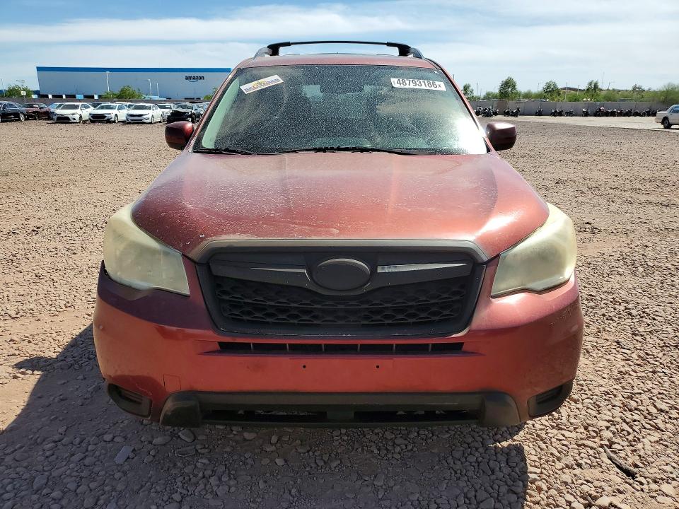 2014 Subaru Forester VIN JF2SJAEC0EH498824 COPART salvage auction — MINOR DENT/SCRATCHES, Az - Certificate Of Title, sold $625 on 2026-07-28 (photo 5)