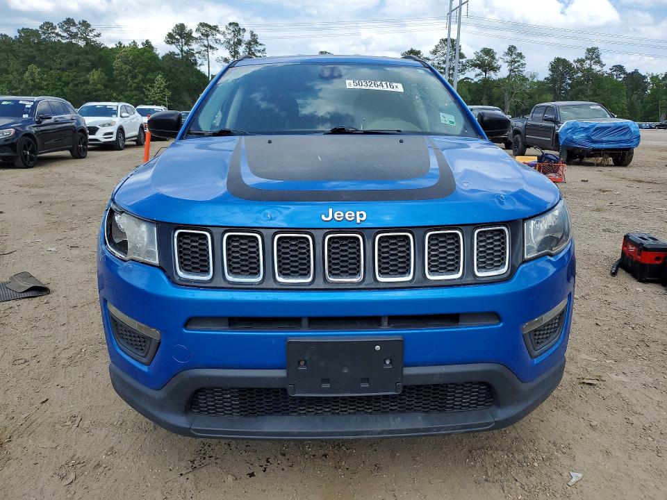 2018 Jeep Compass VIN 3C4NJCAB0JT255109 COPART salvage auction — MECHANICAL, La - Certificate Of Title, sold $1,200 on 2026-07-09 (photo 5)