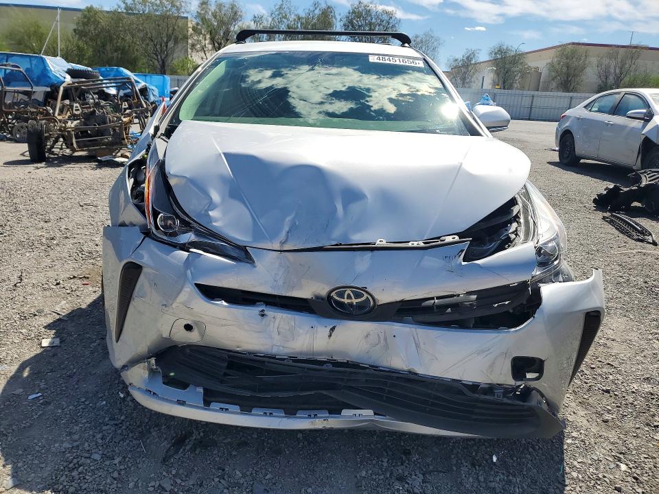 2021 Toyota Prius VIN JTDKAMFU5M3139715 COPART salvage auction — FRONT END, Id - Salvage Certificate Of Title, sold $4,650 on 2026-07-09 (photo 5)