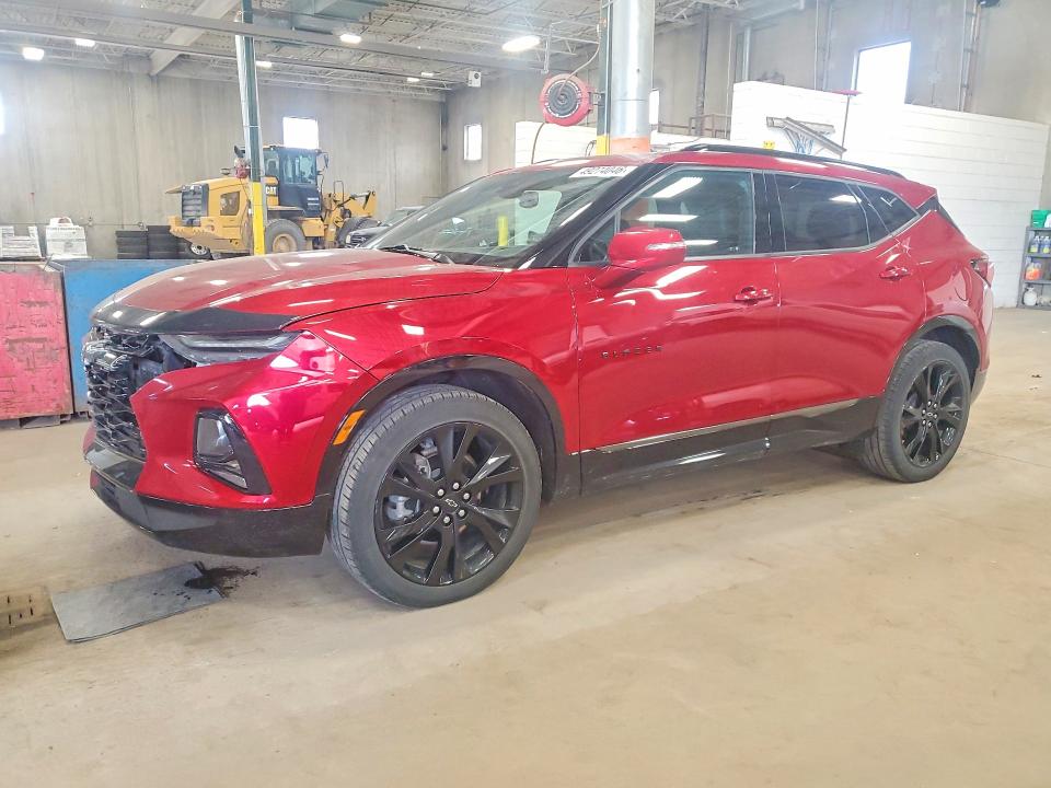 2022 Chevrolet Blazer VIN 3GNKBKRS9NS145368 COPART salvage auction — FRONT END, Mn - Cert Of Title-Salvage, sold $9,100 on 2026-08-18 (photo 1)