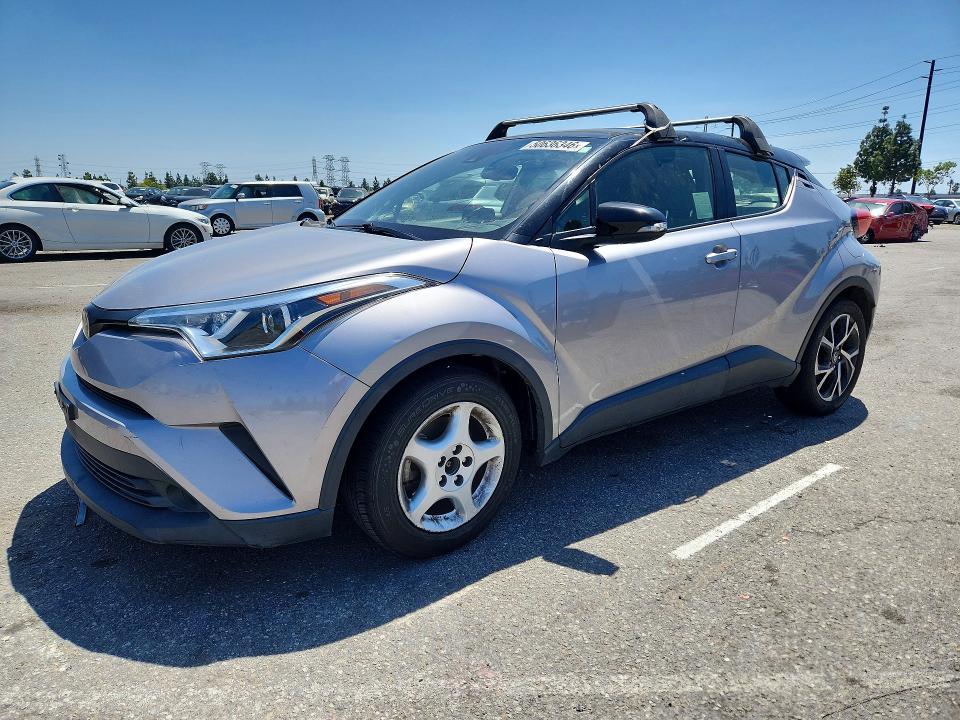 2019 Toyota C-hr VIN JTNKHMBX6K1032494 COPART salvage auction — FRONT END, Ca - Salvage Certificate, sold $4,500 on 2026-07-14 (photo 1)