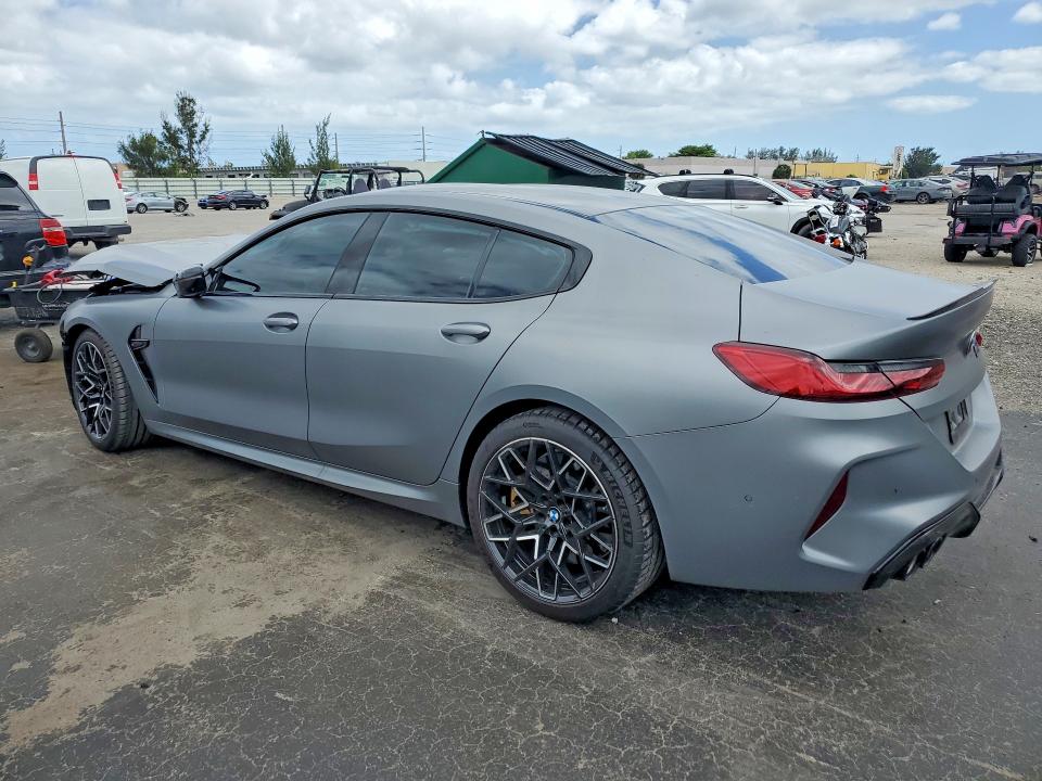 2025 BMW M8 VIN WBSGV0C07SCV33680 COPART salvage auction — FRONT END, Fl - Cert Of Title Slvg Rebuildable, sold $12,100 on 2026-07-27 (photo 2)