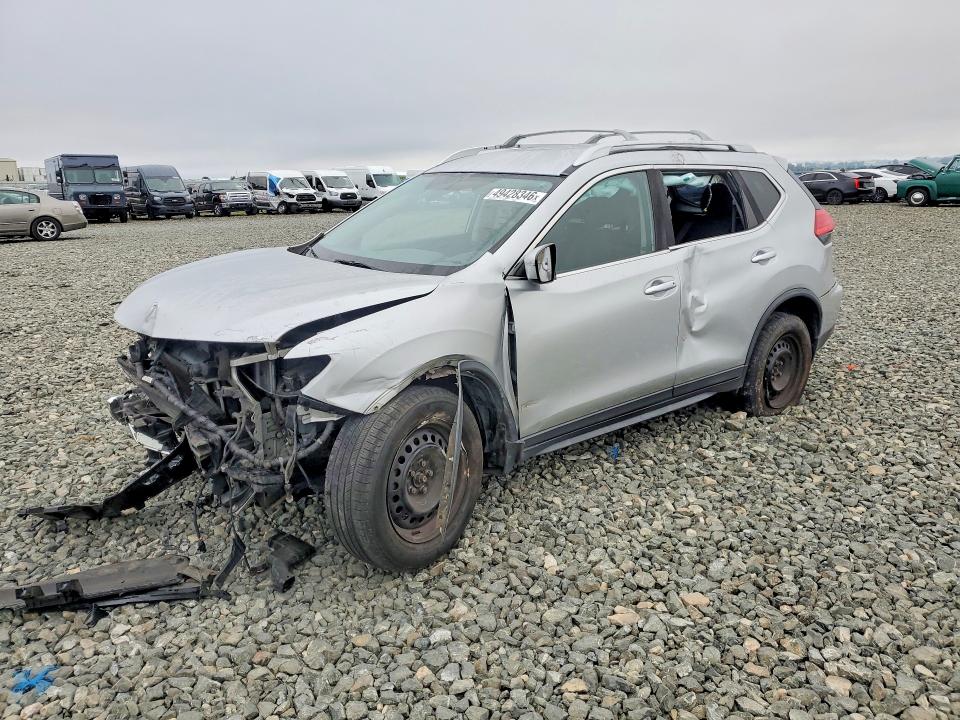 2017 Nissan Rogue VIN KNMAT2MVXHP560026 COPART salvage auction — FRONT END, Ca - Salvage Certificate, sold $675 on 2026-07-16 (photo 1)